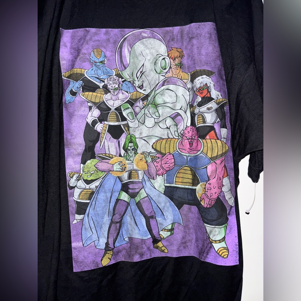 Dragon Ball Z Anime Frieza and Disciples Characters Black Cotton Tee Shirt XL - Picture 4 of 5